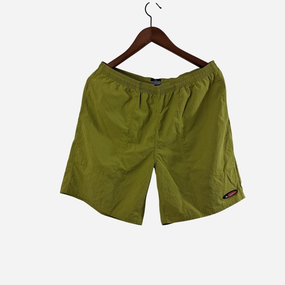 Rip Curl Laydays Lifestyle Boardshorts Mens L Olive Green Swim Trunks Inseam 7"